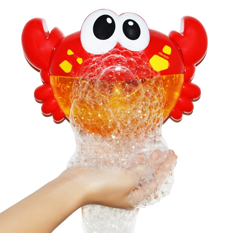 Bubble Crabs Baby Bath Toy Funny Toddler Bath Bubble Maker Pool Swimming Bathtub Soap Machine Toys for Children Gift